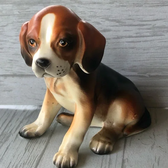 Vintage Accents Vintage Lefton Porcelain Beagle Dog Figurine